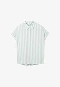 Unselected, mint blue offwhite stripe