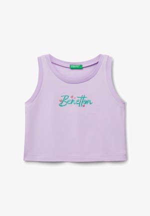 TANK WITH GLITTER PRINT - Top - violet