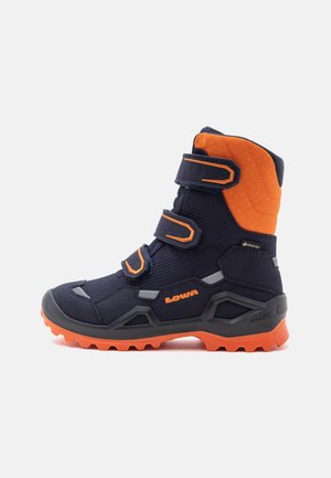 Lowa, MILO EVO GTX HI JR UNISEX - Winter boots - navy/orange