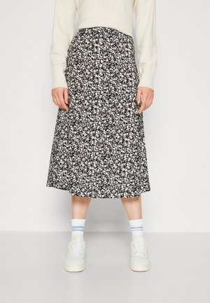 Object Tall OBJLEONORA MIDI SKIRT TALL - Jupe trapèze - black