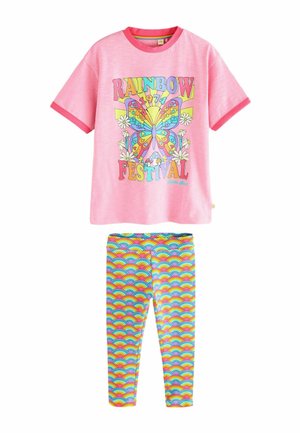 REGULAR FIT - RAINBOW SET - Tamprės – kelnės - pink