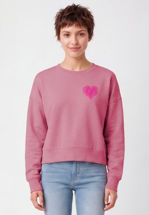watapparel, PINK HEART - Sweater - bubble pink