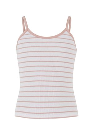 Urban Classics STRIPED - Top - white powderrose