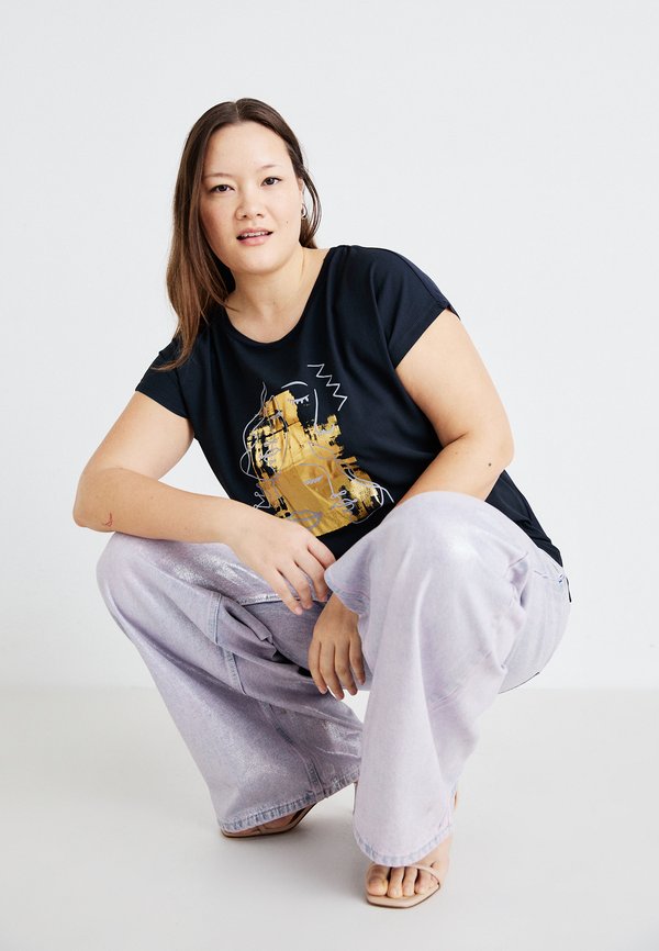 CARVIGGA LIFE MIX TEE - Print T-shirt - night sky3