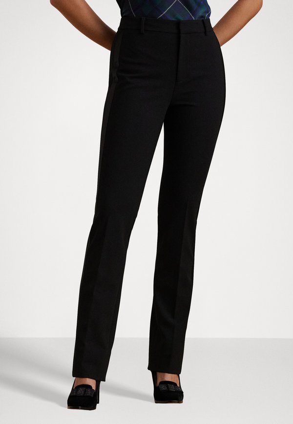 SATIN STRIPE DOUBLE FACED CREPE PANT - Trousers