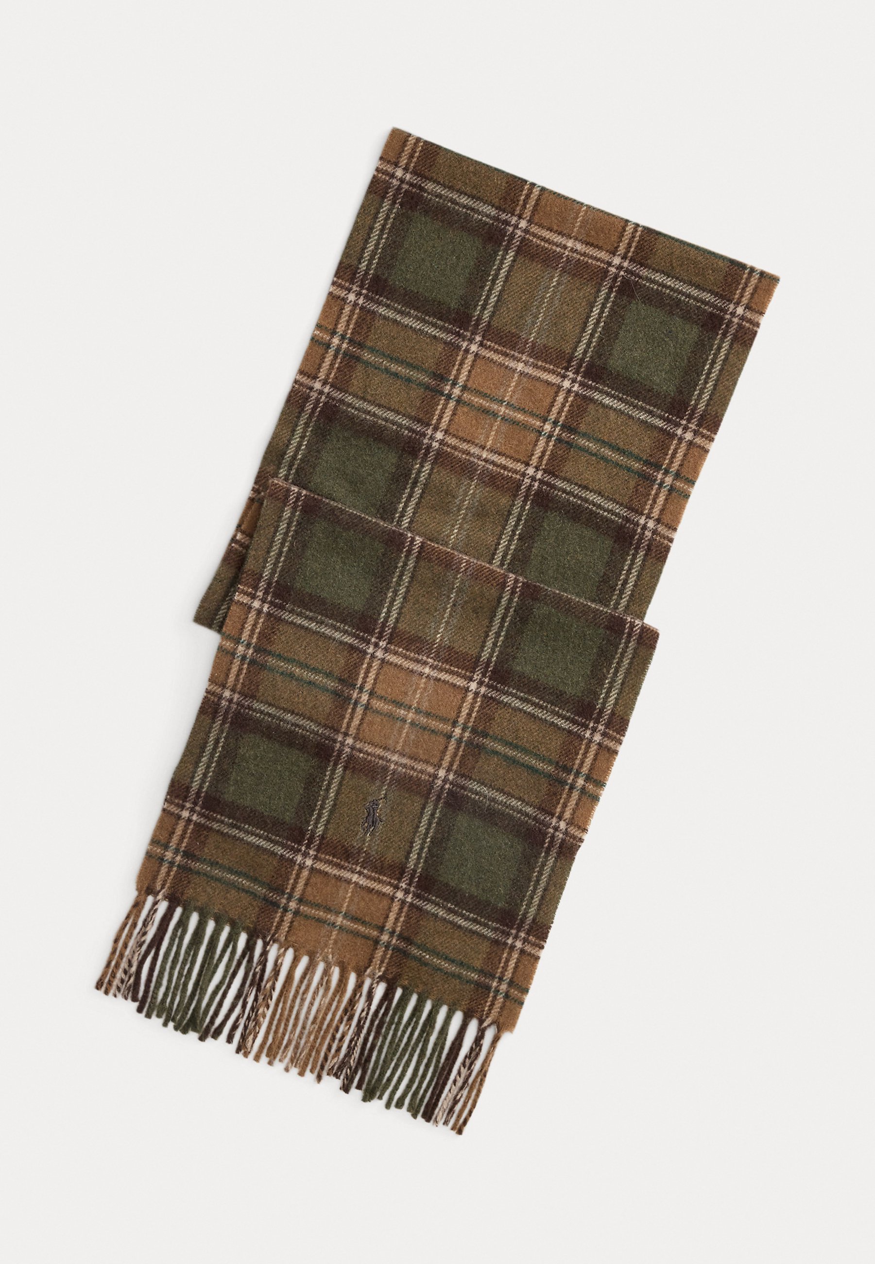 Plaid Scarf Polo Multi Scarf Polo Ralph Lauren TARTAN FRINGE WOOL