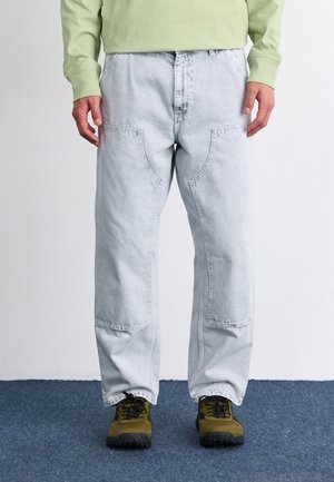 DOUBLE KNEE PANT SMITHFIELD  - Relaxed fit jeans - black chalk wash