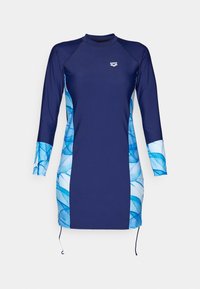 Arena - WOMENS TUNIC ALLOVER - Jerseyjurk - navy blue Miniatuurafbeelding 1