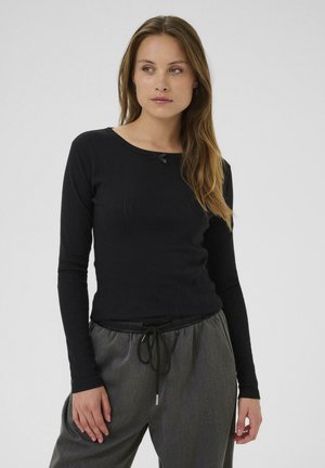 HILDA - Langærmet T-shirt - black deep