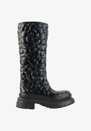 Valentino Garavani, RIDING BOOTS BLACK - Bottes à plateau - black