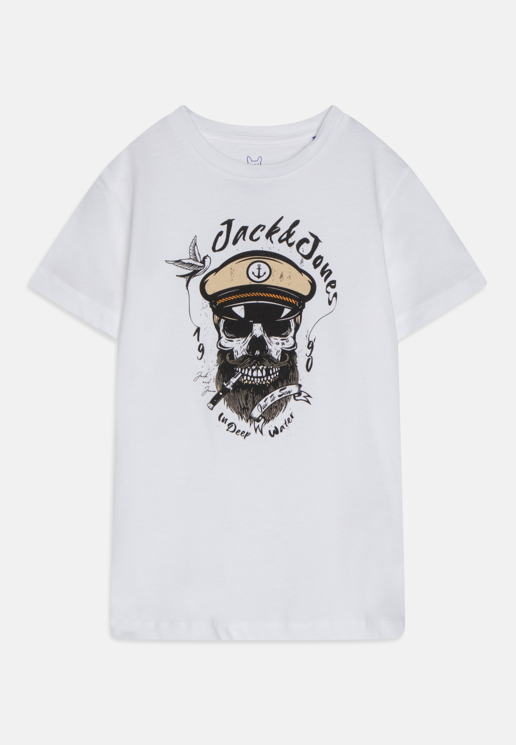 T-shirt JACK & JONES Jorlafayette Per Bambini E Ragazzi: Cotone 100% A Righe, Girocollo Classico