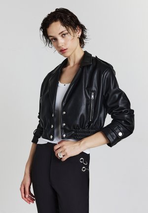 CROP - Blazer - ultrablack
