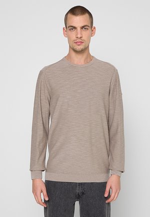 CREWNECK DYED STONE WASHED - Trui - clay