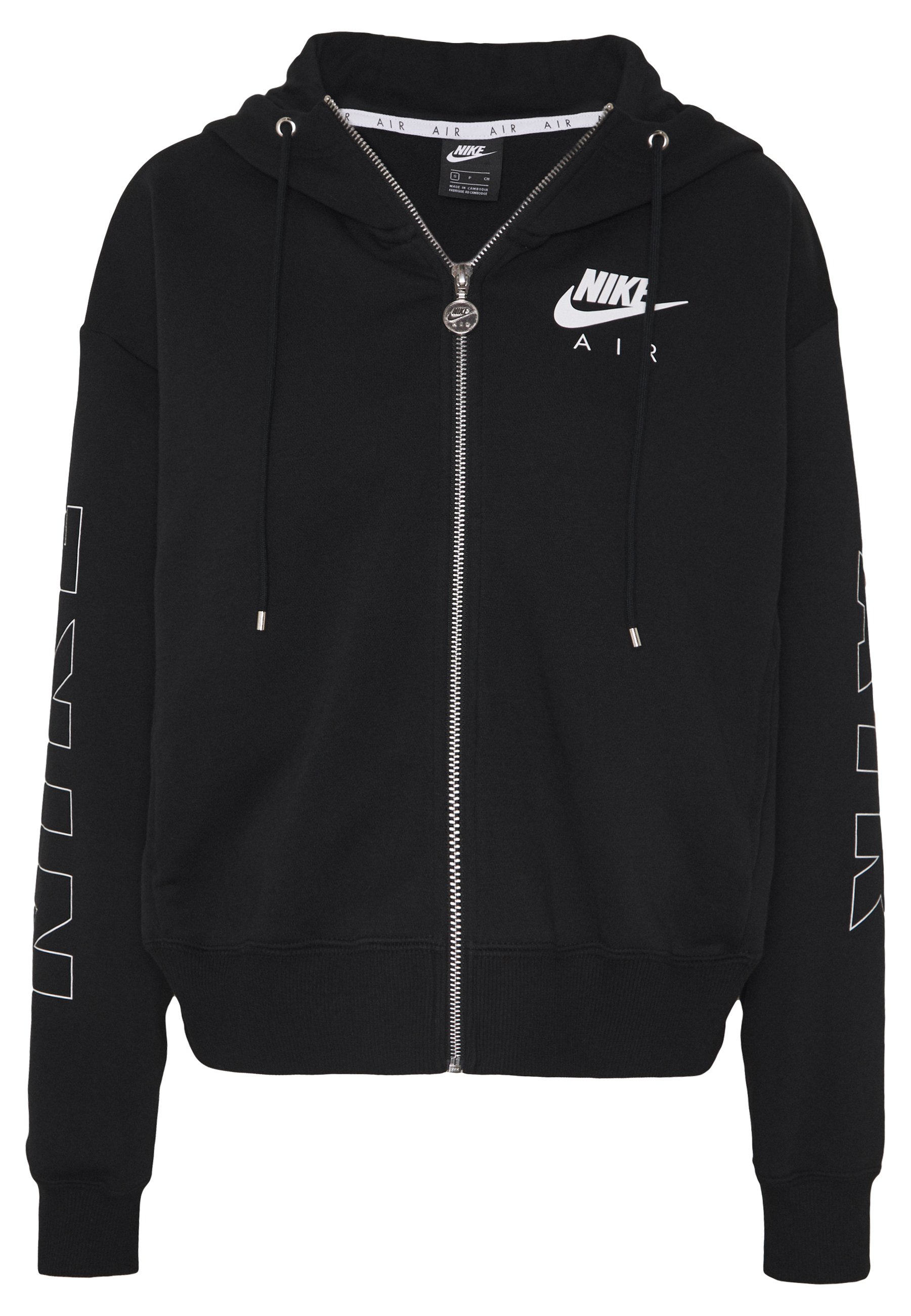 Nike Sportswear AIR HOODIE Sweatjacke blackice silver Nike Sportswear AIR HOODIE Sweatjacke blackice silver