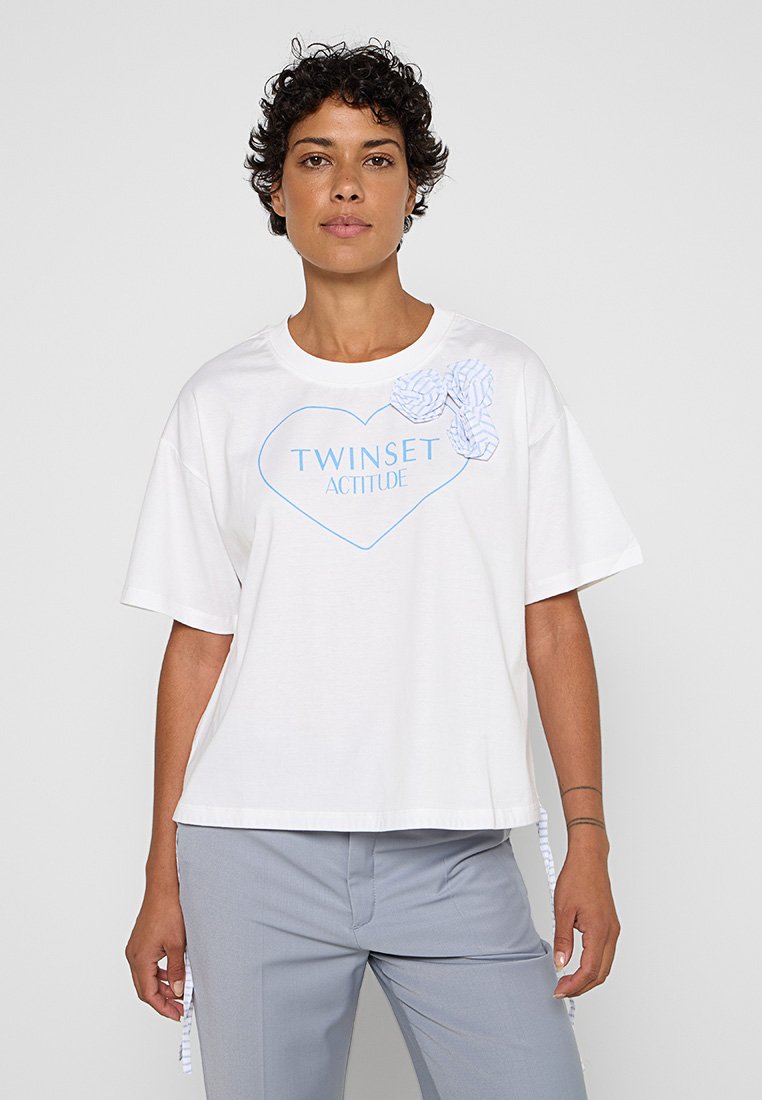 Twinset ACTITUDE T-shirt print wit Twinset ACTITUDE T-shirt print wit