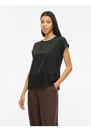 VIELLETTE S S FULL - Bluse - black beauty