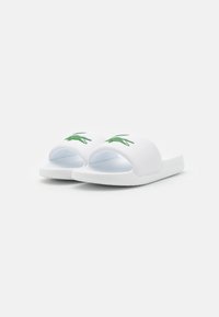 Lacoste SERVE - Badslippers - white/green
