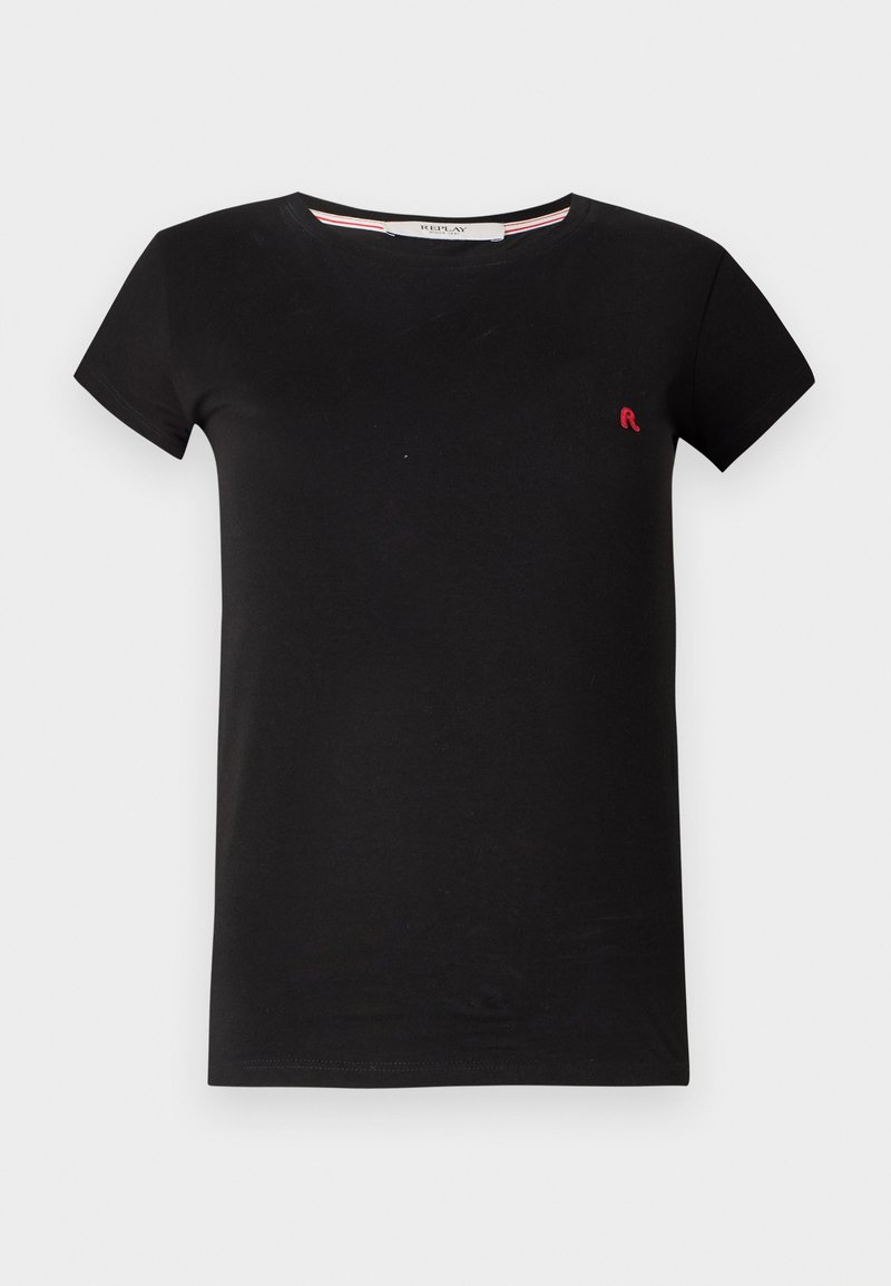 Replay T-shirt basic zwart Replay T-shirt basic zwart