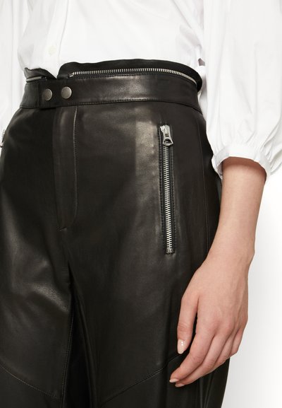 rag & bone SEDONA MOTO PANT - Δερμάτινο παντελόνι - black