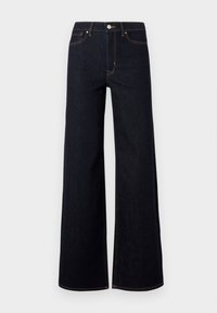 ONLMADISON BLUSH WIDE - Wide leg - dark blue denim