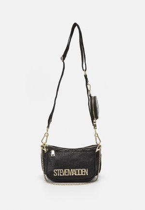 Borsa A Tracolla Steve Madden In Denim Blu - Piccola, Crossbody Con Catenella E Tracolla Regolabile, Nuova Con Etichette