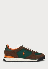VARICK SUEDE & OXFORD SNEAKER UNISEX - Joggesko - chocolate brown/forest/orange