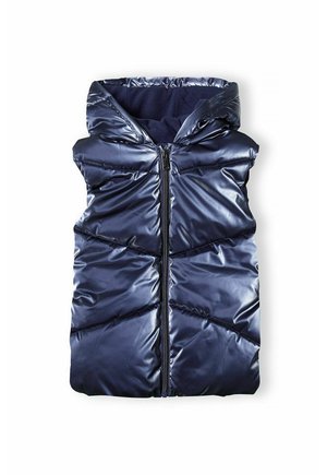 LONG PUFFER WITH HOOD - Vest - royal blue