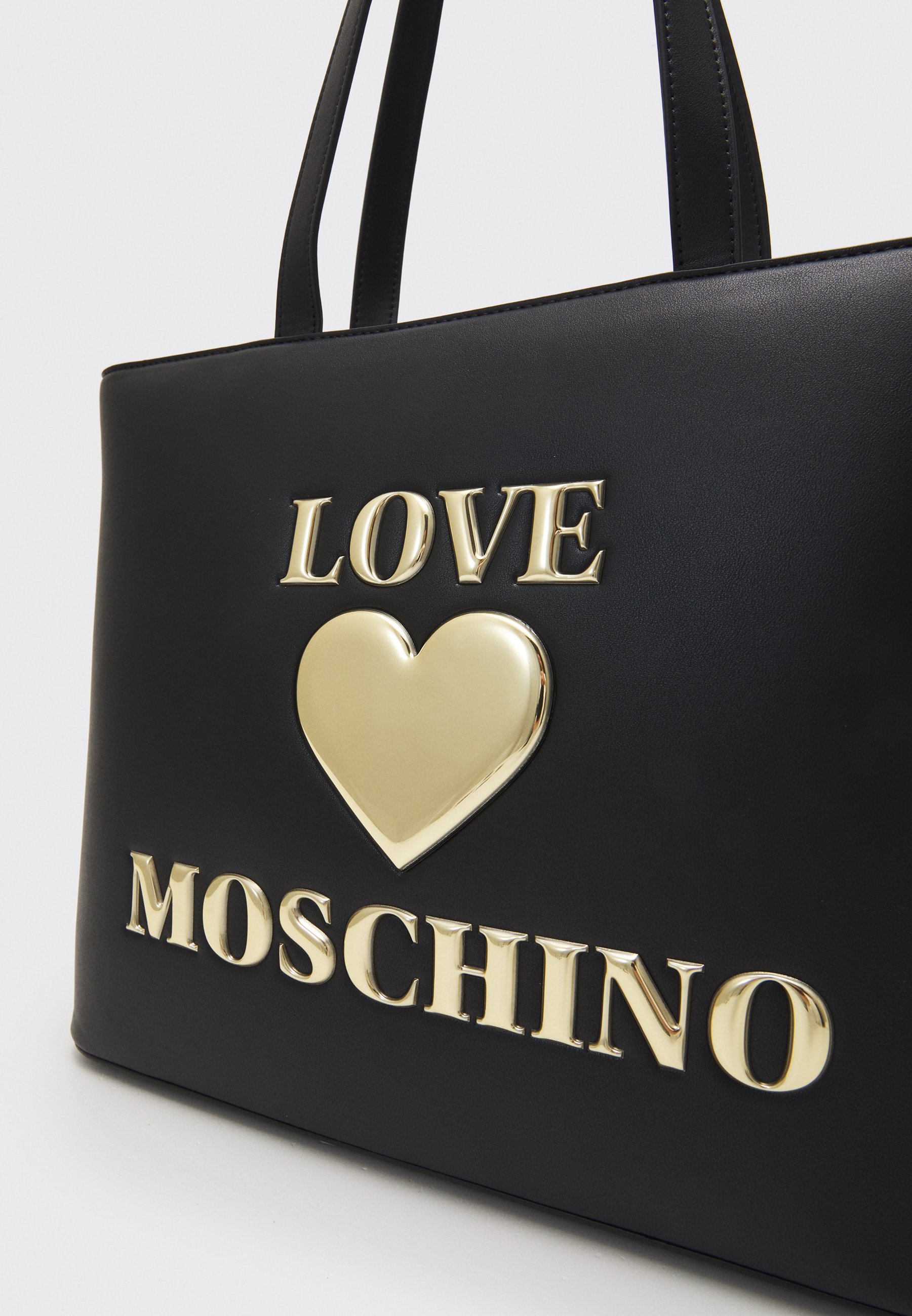 Love Moschino HEART LOGO SHOPPER - Tote bag - nero/black - Zalando.ie