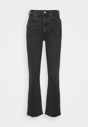 HIGH RISE STOVEPIPE - Ravne kavbojke - black denim