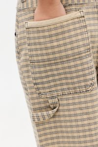 BDG Urban Outfitters CHECK NICOLA JORT - Shorts - beige