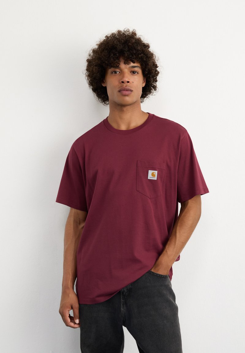 Carhartt WIP POCKET - Jednoduché tričko - malbec