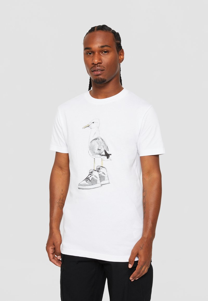 Mister Tee - SEAGULL SNEAKERS TEE - T-shirt print - white, Vergroten