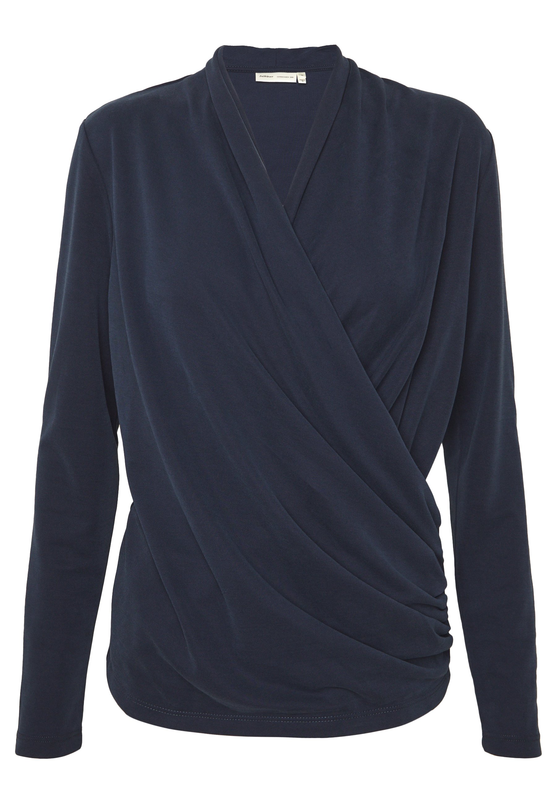 InWear ALANOIW WRAP Topper langermet marine blue Beige AlanoIW Wrap Bluse InWear Bluser - Dameklær er billig