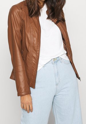 Giacca in similpelle - brown