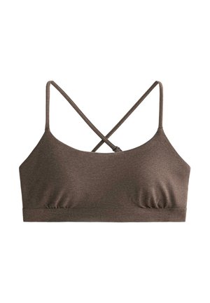 COMFORTLUX LIGHT-SUPPORT WITH CROSSOVER STRAPS - Sutien sport cu susținere scăzută - brown