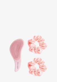 Brushworks - BRUSHWORKS DETANGLING BRUSH AND SCRUNCHIE SET - Hårsæt - pink & white Miniaturebillede 1