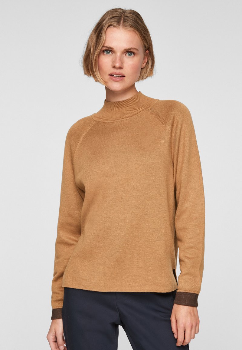 Damen Sweatshirts | s.Oliver MIT KONTRAST-DETAILS Sweatshirt caramel/beige - LW02234 Damen Sweatshirts | s.Oliver MIT KONTRAST-DETAILS Sweatshirt caramel/beige - LW02234