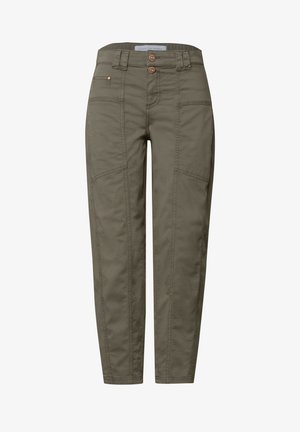 Street One Studio, BARREL LEG PANTS IN A WASHED LOOK - Pantalon classique - ashen olive