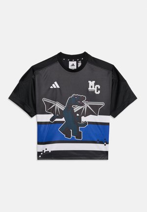 adidas Performance, MINECRAFT TEE UNISEX - Sport T-Shirt - black