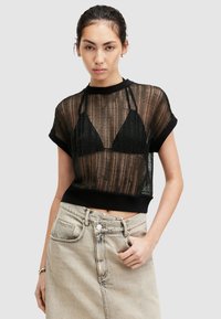AllSaints GIANA - Triko s potiskem - black