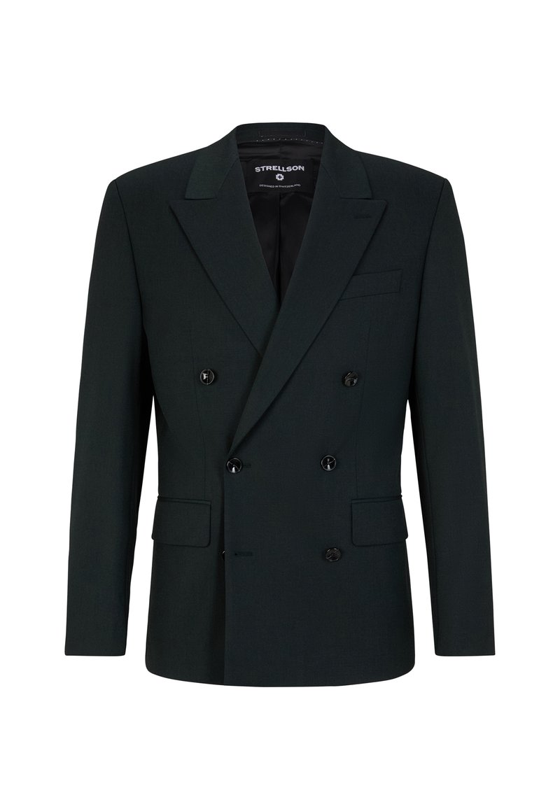 Strellson Blazer donkergroen gemêleerd