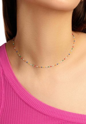DOTS COLORS ENAMEL - Necklace - silver coloured