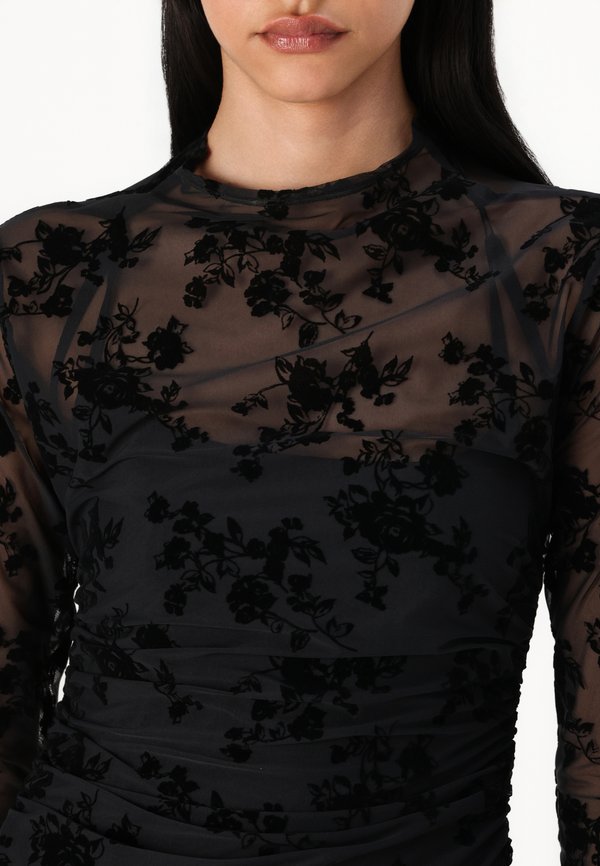 The A&F Paloma Long-Sleeve Mesh Mini Dress - Day dress2