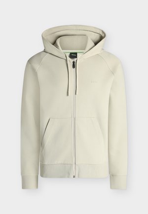 BOSS, SAGGY - Sweat zippé - light beige