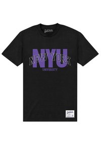 Henry Tiger PARK FIELDS NEW YORK UNIVERSITY SCRIPT - T-shirt med print - black
