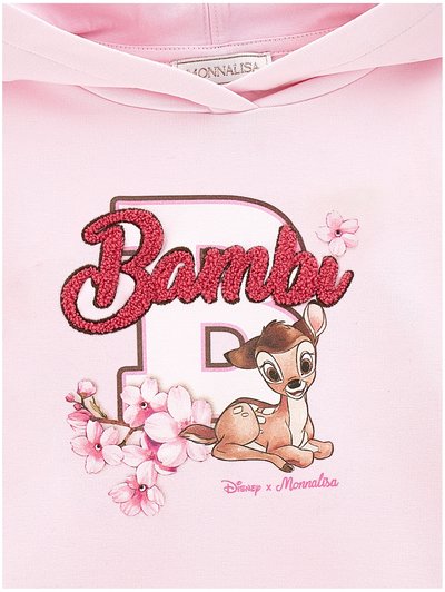 Monnalisa HOODIE BAMBI - Huppari - rosa fairytale