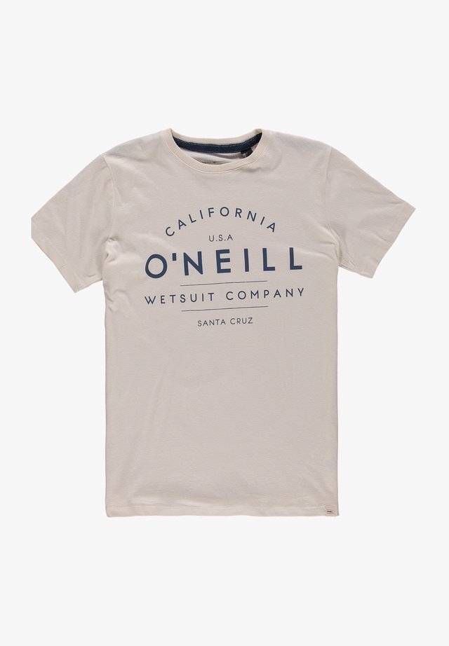 T-shirt print - powder white