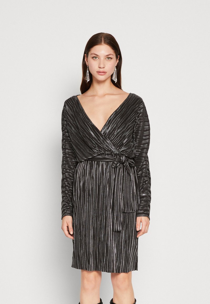 YAS YASODA 7/8 DRESS - Cocktail φόρεμα / Φόρεμα για πάρτι - black/silver