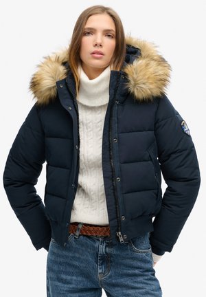 Superdry EVEREST HOODED - Winterjas - nordic chrome navy