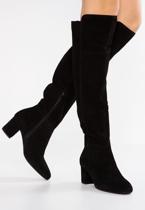 Overknee laarzen - black